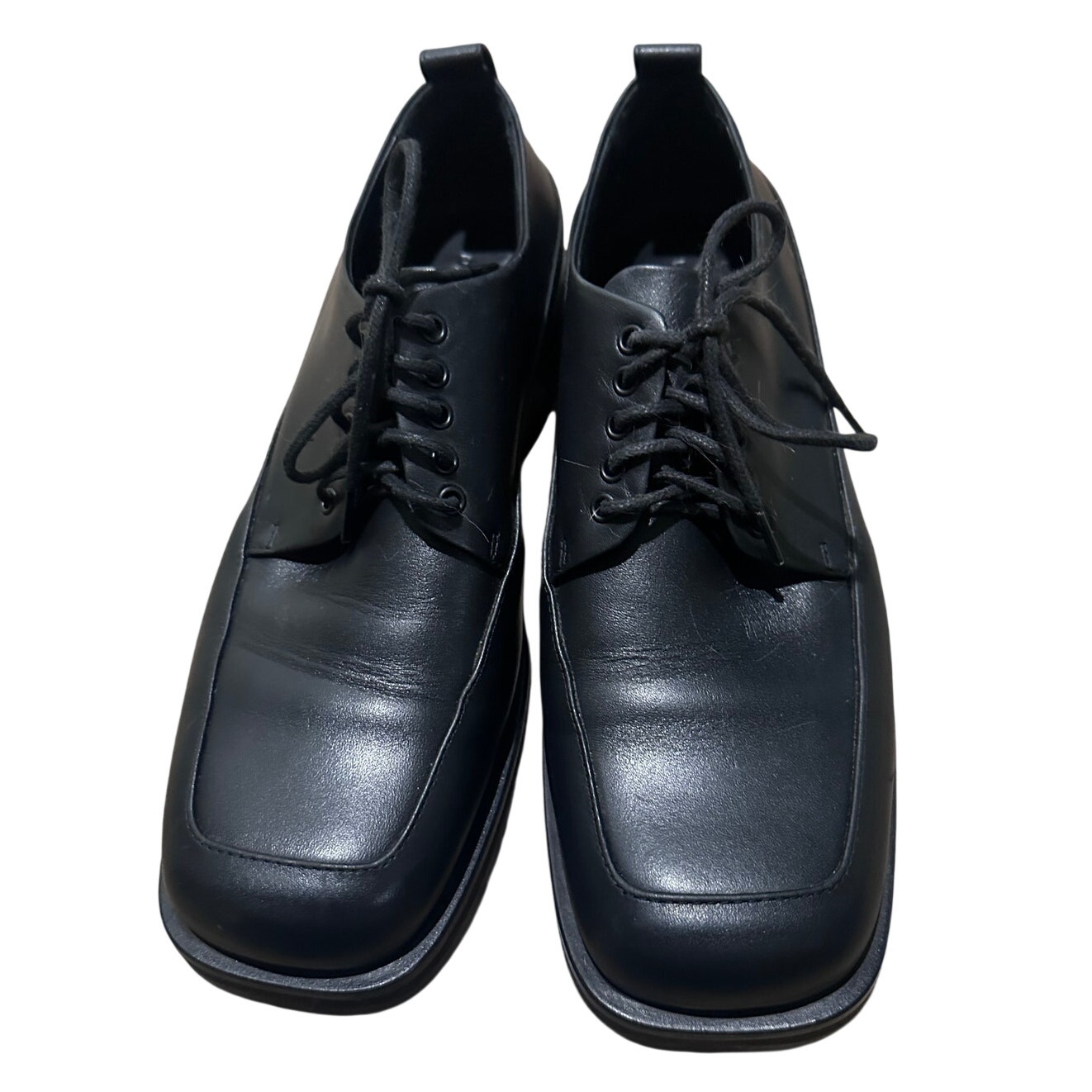 Dear Frances Handmade In Italy Sandy Rogue Leather Oxfords Black, 9 (39) Euc — image 4 of 8